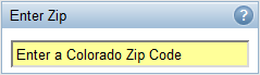 Enter Zip screen shot